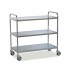 Clean clothes cart with fixed shelves and swivel wheels (Two models available) - Model: 3 Shelves - Reference: 6130