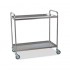 Food cart with flanged shelves and swivel casters (two models) - Model: 2 Shelves - Reference: 6130.1
