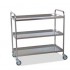 Food cart with flanged shelves and swivel casters (two models) - Model: 3 Shelves - Reference: 6130.2
