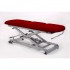 Electric examination stretcher: three bodies with central fold, straight rise without lateral movement, with roll holder and face cap (two models available) - Measures - With Retractable Wheels: 70cm x 189cm - Reference: CE-0137-RPC.70