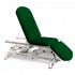 Electric couch for osteopathy: three bodies, with height adjustment, negative reclining backrest, Trendelenburg, roll holder and retractable wheels (two models available) - Without arms: 62cm x 191cm - Reference: CE-2359-ARPC.62