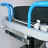 Pegaso two-column emergency stretcher trolley: Ergonomic, functional and easy to clean - Components: Rail at the end of the backrest for attaching accessories -  Pegaso two-column emergency stretcher trolley: Ergonomic, functional and easy to clean - Components: Rail at the end of the backrest for attaching accessories -