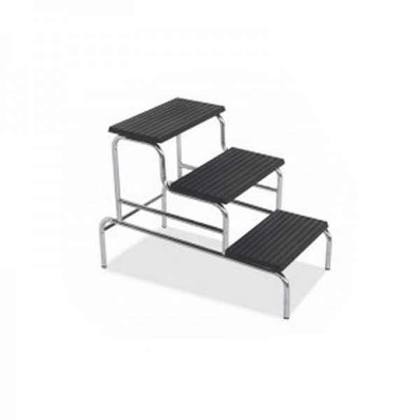 Patient access bench: three sections, made of stainless steel and with a non-slip surface Patient access bench: three sections, made of stainless steel and with a non-slip surface