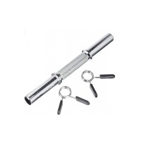 Barbell for 45 cm dumbbell with spring fixings