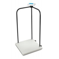 Electronic floor scale for obese people with handrail: Maximum weight 300kg, graduation 100gr, professional class Electronic floor scale for obese people with handrail: Maximum weight 300kg, graduation 100gr, professional class