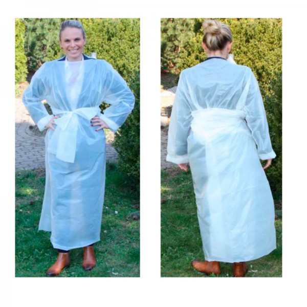 Disposable Robes: Easy to adjust, fast and safe (Pack of 50 units)