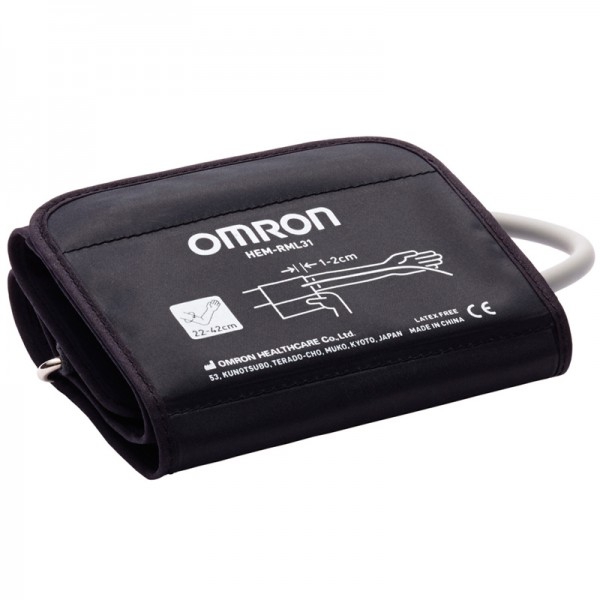 Bracelet compatible with all Omron sphygmomanometers (except for the Comfort model) (22cm - 42cm) Bracelet compatible with all Omron sphygmomanometers (except for the Comfort model) (22cm - 42cm)