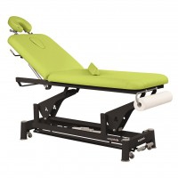 Ecopostural electric stretcher: two bodies with black connecting rod structure and T33 head (70 x 188 cm)