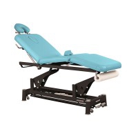 Ecopostural electric stretcher: three bodies with black connecting rod structure and T33 head (70 x 198 cm)