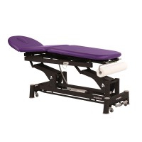 Multifunctional Ecopostural electric stretcher: three bodies with black connecting rod structure and T10 head (62 x 200 cm)