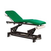 Ecopostural electric stretcher: three bodies with black connecting rod structure and T13 head (62 x 198 cm)