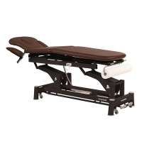 Multifunctional Ecopostural electric stretcher: three bodies with black connecting rod structure and T01 head (62 x 200 cm)
