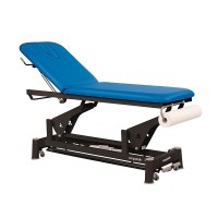Ecopostural electric stretcher: two bodies with black connecting rod structure and T13 head (62 x 188 cm)
