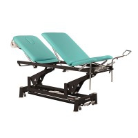 Electric stretcher, Ecopostural, ideal for specialties: three bodies with black connecting rod structure and T13 head (62 x 200 cm)
