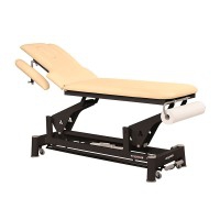 Ecopostural electric stretcher: two bodies with black connecting rod structure and T16 head (62 x 188 cm)