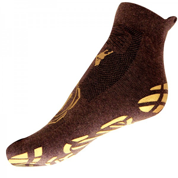 Natural Yoga sock: With internal antibacterial footbed to prevent warts and mycosis on the foot