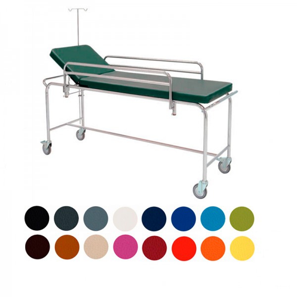 Emergency stretcher trolley Kinefis. Chrome steel 195 x 60 x 85 cm (colors available)