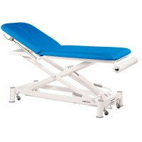 Ecopostural hydraulic stretcher: two bodies, with white scissor structure and facial hole (62 x 188 cm)