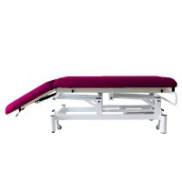 Kinefis Quality Colors two-body electric stretcher: With retractable wheels, reclining backrest by gas piston, highly stable structure, facial hole and an unbeatable quality-price ratio. Kinefis Quality Colors two-body electric stretcher: With retractable wheels, reclining backrest by gas piston, highly stable structure, facial hole and an unbeatable quality-price ratio.