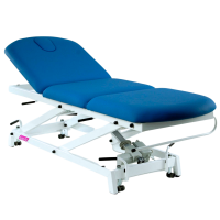 Kinefis Opportunity electric stretcher: three-body structure, height adjustment with central fold Kinefis Opportunity electric stretcher: three-body structure, height adjustment with central fold