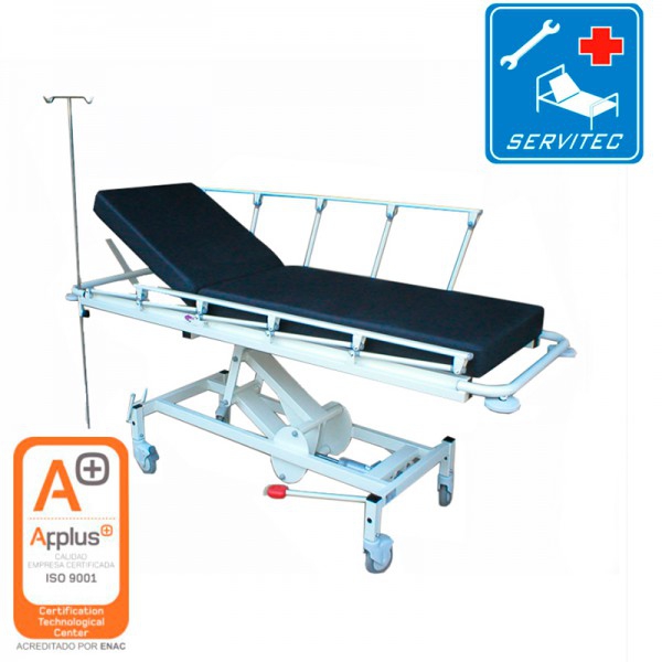 Kinefis Mercury I Emergency Stretcher Cart, with highly robust and durable structure and IV pole included Kinefis Mercury I Emergency Stretcher Cart, with highly robust and durable structure and IV pole included