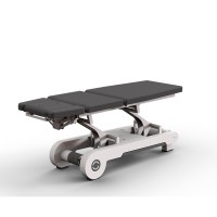 Naggura N Run5S EVO high-end electric stretcher: three sections, two motors, short headrest, side button to adjust Trendelenburg and lumbar flexion positions, and heating Naggura N Run5S EVO high-end electric stretcher: three sections, two motors, short headrest, side button to adjust Trendelenburg and lumbar flexion positions, and heating