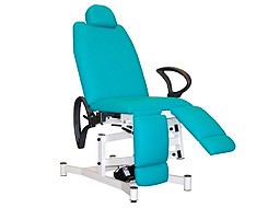 Stretcher type podiatry chairs