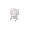 RC4 four-drawer mobile trolley (white): ceramic top