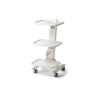 Mobile electrified surgical cart with three shelves: ideal for dental clinic
