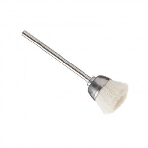 Hatho brush mounted in the shape of a cup with white goat hair: ideal for  polishing and polishing all types of metals - Fisaude Store