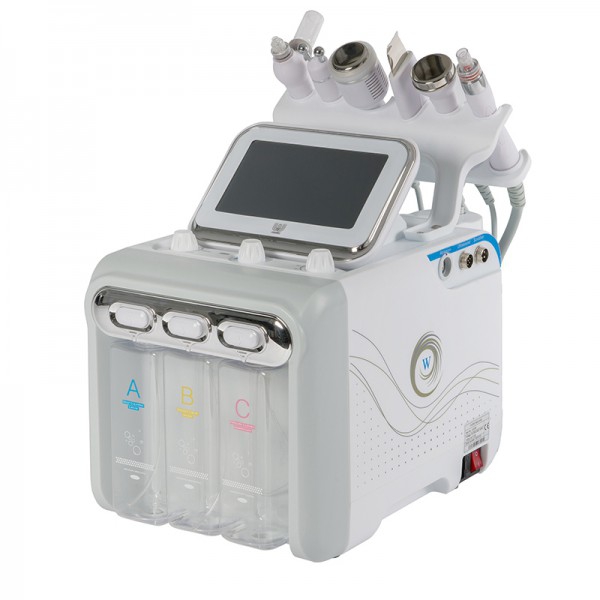 HighTech Combi Hydro: Radiofrequency, Ultrasound, ultrasonic peeling, hydrodermabrasion, cold hammer and spray for the most versatile beauty equipment on the market