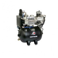 Cattani AC 300 compressor. For four-five dental units with air dryer and oil free