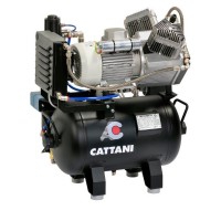 Compressor Cattani AC 200. For two-three dental equipment with air dryer and oil-free
