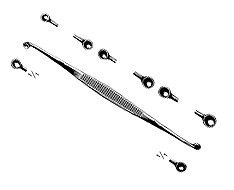 Curettes and podiatric spoons Curettes and podiatric spoons