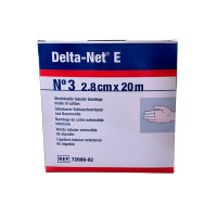 Delta-net E Nº3 Thick Fingers: 100% cotton extensible tubular bandage (2.8 cm x 20 meters)