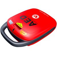 Heart Guardian HR-501 semi-automatic defibrillator: Adult/pediatric compatible electrodes, automatic self-diagnosis and Bluetooth connection