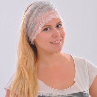 Disposable TST Polypropylene headbands: 40gr and white (box of 100 units)