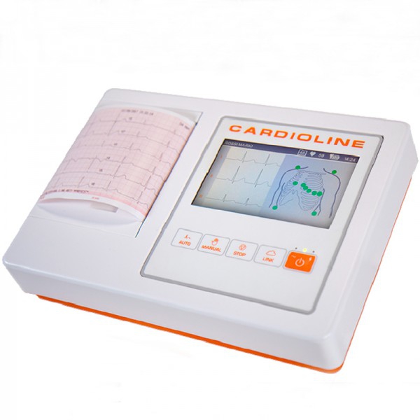 Cardioline ECG100L electrocardiograph: complete, effective and simple portable device for professional use