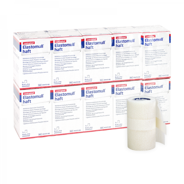Elastomull Haft 4m x 8cm (10 units)- Elastic Cohesive Gauze Bandages Elastomull Haft 4m x 8cm (10 units)- Elastic Cohesive Gauze Bandages