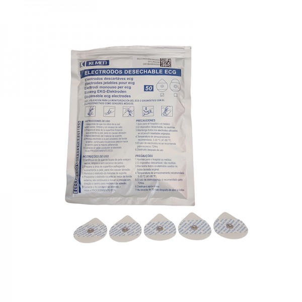 ECG electrodes for electrocardiographs - pack of 50 units (various sizes) ECG electrodes for electrocardiographs - pack of 50 units (various sizes)