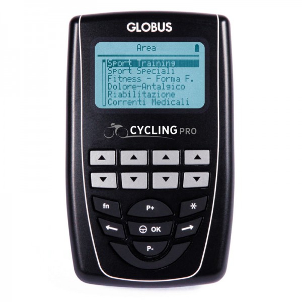 Globus Cycling Pro electrostimulator: four channels and 270 programs: perfect for road and mountain cyclists