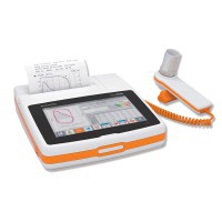 Spirolab New portable spirometer: with optional oximetry and high definition screen, Bluetooth and a reusable turbine