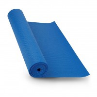 PVC mat: Ideal for practicing yoga and pilates at home 183 x 61 x 1cm (Blue)