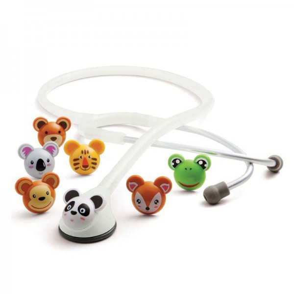 Adscope® 618 Platinum Pediatric Stethoscope with AFD Technology: Colorful Molded Resin Animal Faces Adscope® 618 Platinum Pediatric Stethoscope with AFD Technology: Colorful Molded Resin Animal Faces
