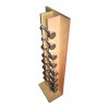 Wooden stand with set of chrome weights from 1 to 4kg. (complete of 20 kg.)