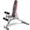 Optima BH Fitness Multiposition Bench: Backrest, seat and leg adjustments