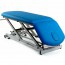 Electric examination stretcher: two bodies with negative reclining backrest, toilet paper holder and face cap (two models available)