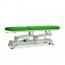 Hydraulic examination stretcher: two bodies with roll holder, facial cap and retractable wheels