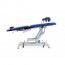 Electric gynecological examination chair: three sections, with height adjustment, gynecological leg straps, cervical cushion and compensated Trendelenburg Electric gynecological examination chair: three sections, with height adjustment, gynecological leg straps, cervical cushion and compensated Trendelenburg