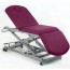 Hydraulic stretcher: three bodies, chair type, with straight rise without lateral displacement, roll holder and face cap (two models available)